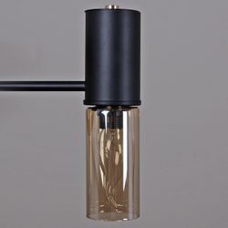 Люстра на штанге ILLUMICO  IL1295-6PPA-79 BK GD