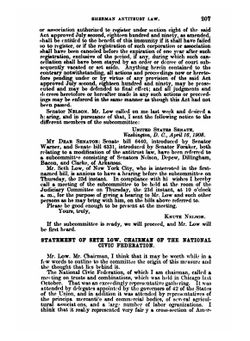 Amendment of Sherman Antitrust Law | H. R.