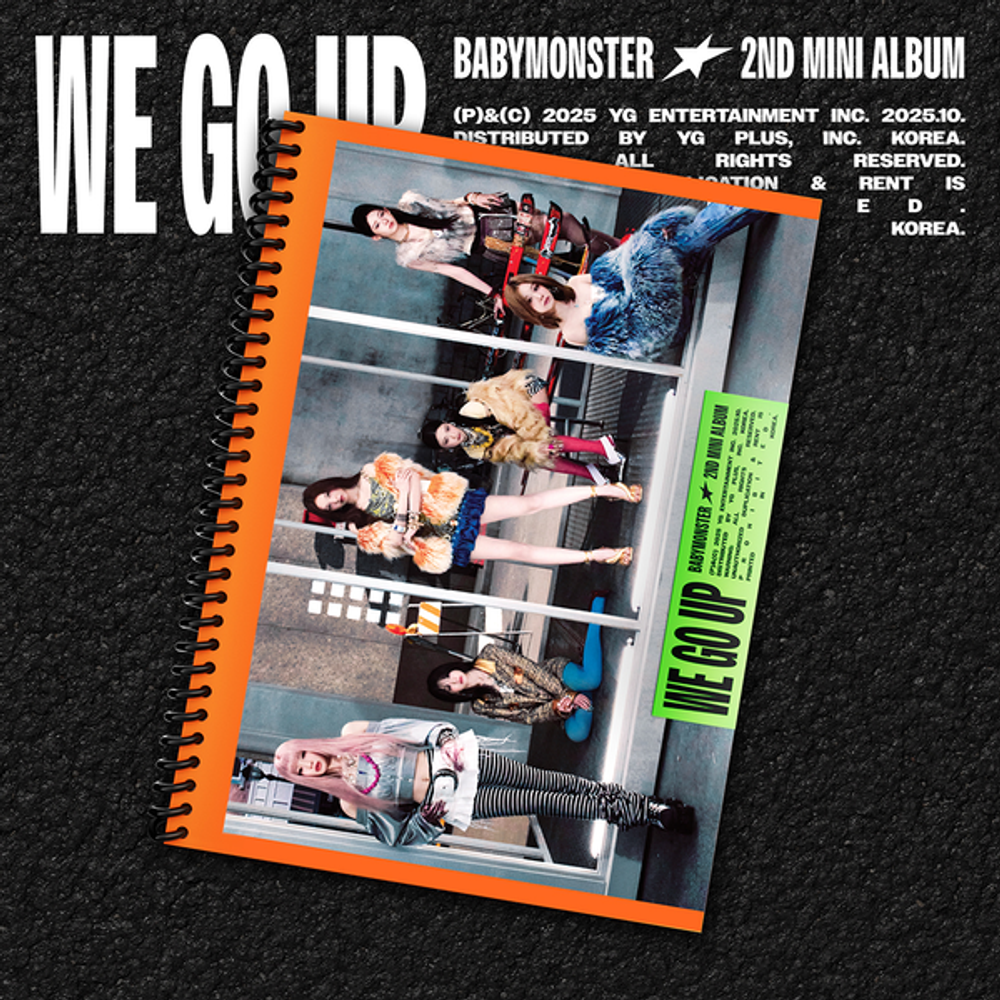 Альбом BABYMONSTER - 2nd MINI ALBUM [WE GO UP] (GO Ver.)