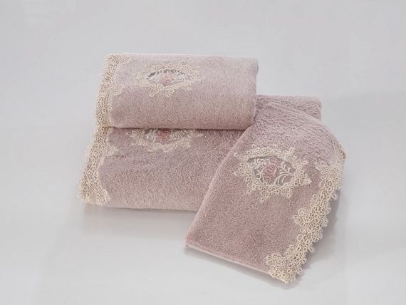 DESTAN ДЕСТАН  салфетки  махровые 3 пр 32х50  Soft Cotton (Турция)