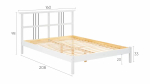 Кровать - аналог IKEA IDANAS/IDANÄS/ВОЙВЫВ/ИКЕА 140х200 см, белый
