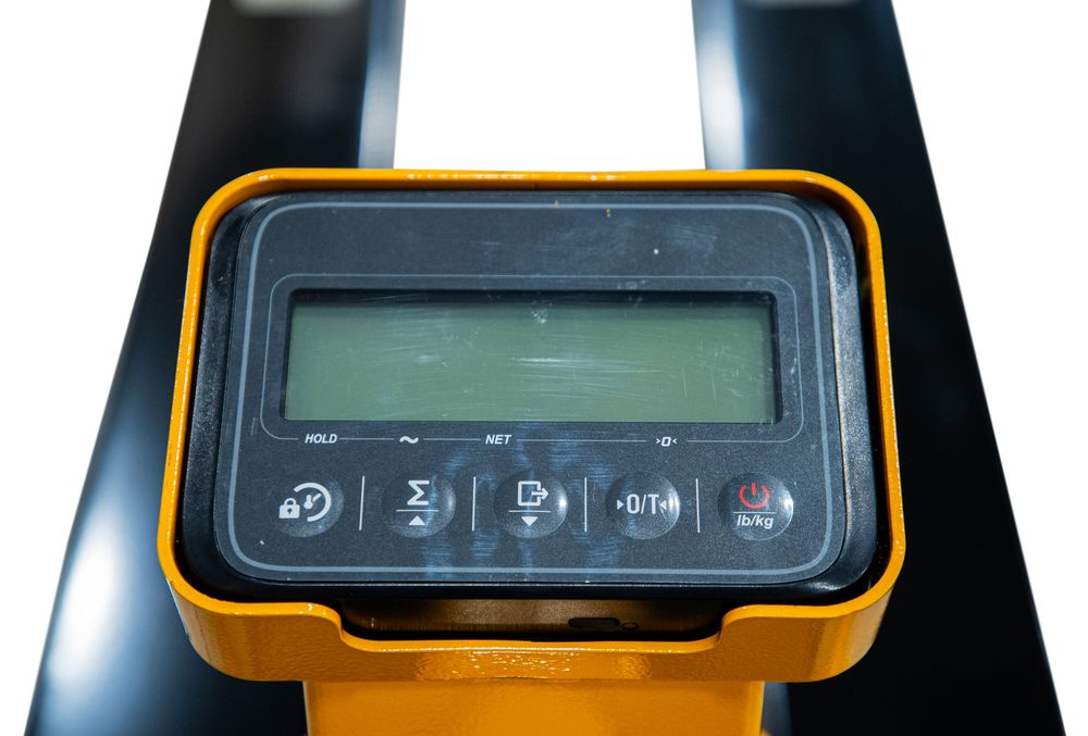 Тележка гидравлическая 2500 кг 1150 мм XILIN BFC25 с весами (полиуретановые колеса)