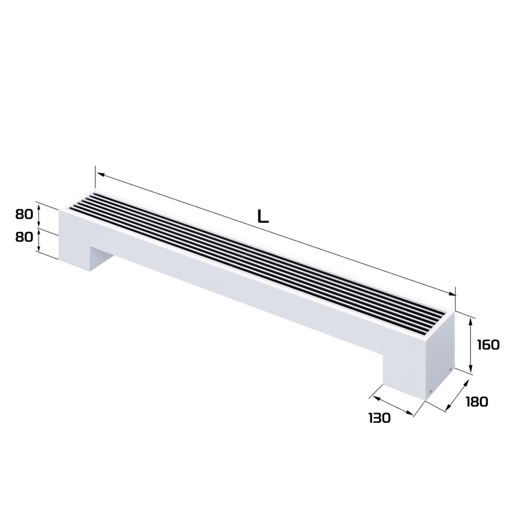 Конвектор напольный Royal Thermo STEP-80/180/800-1-N-WT-LG-NA
