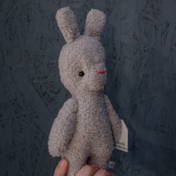 Игрушка ручной работы Зайка из букле