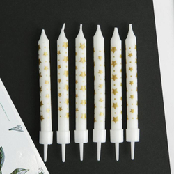 Свечи в торт "Birthday Candle 6 шт." 9 х 15 см