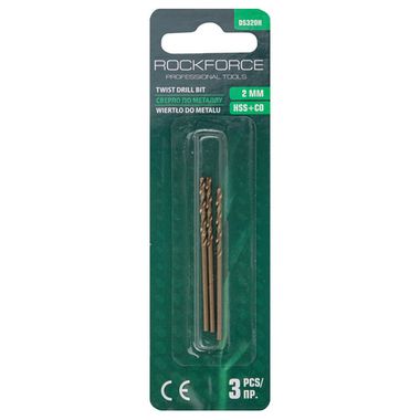 Сверло по металлу 2мм (3шт.) RockForce##Rock FORCE RF-DS320H