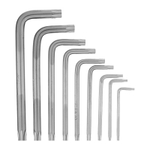 Набор ключей имбусовых Torx , 9 шт, T10-T50, CrV, коротких, с сатинированным покрытием Matrix 12305