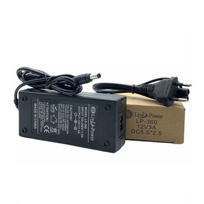 блок питания  12 V  -4 А  толстый джек5.5 LP360