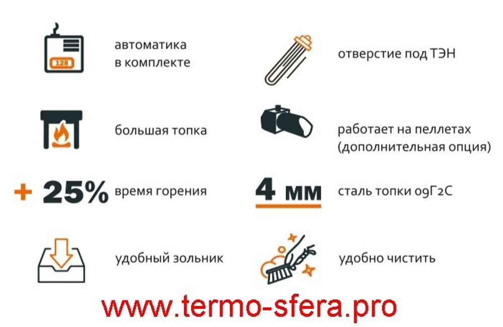 Котел твердотопливный ТЕПЛОВЪ SMART AUTO 30