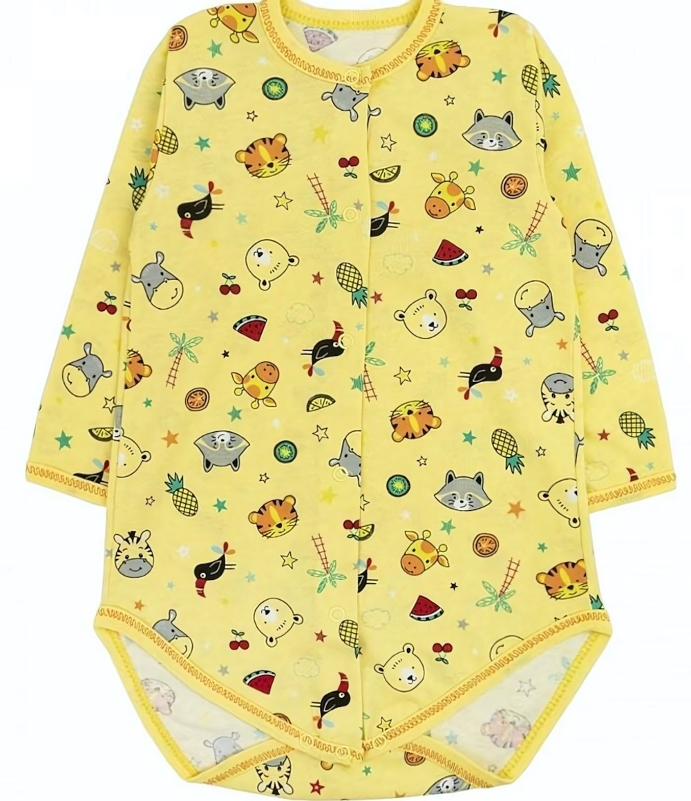Боди Зверята кулирка 560100202 р.68 (Юлла)