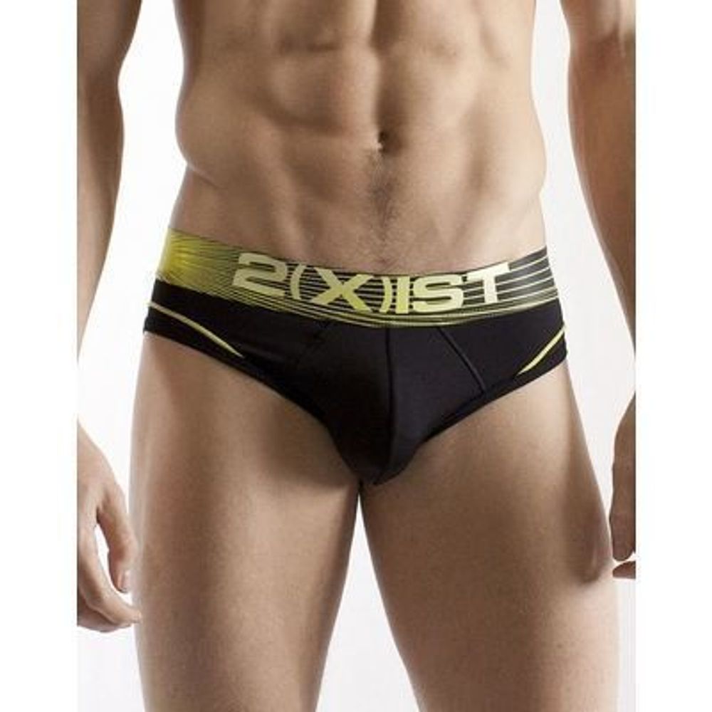 Мужские трусы брифы черные 2xist Fattish Black Brief