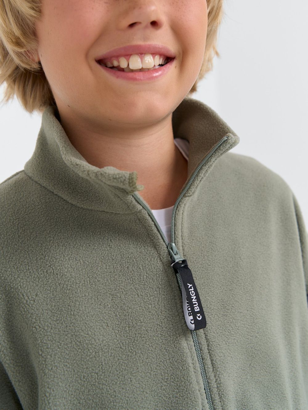 Олимпийка флисовая Колор блок "Графит/Олива" 7+