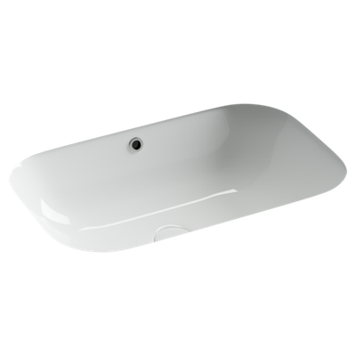 Раковина встраиваемая снизу Ceramicanova Era, c отверстием слива - перелива, 610x405x190мм, белый, арт.CN15007