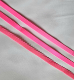 Ажурная плотная резинка ярко-розовая 11 мм