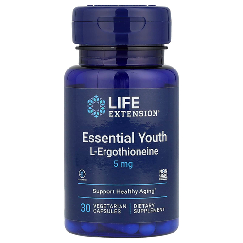 Life Extension, Essential Youth L-эрготионеин, 5 мг, 30 вегетарианских капсул