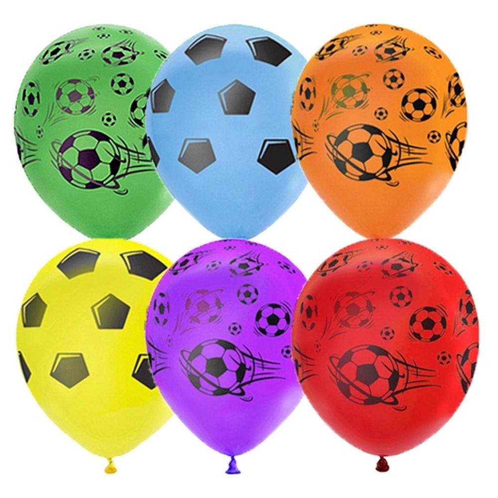 Воздушные шары Латекс Оксидентл с рисунком Футбол, 25 шт. размер 12&quot; #6056384