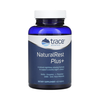 Trace Minerals Natural Rest Plus+ (60 таб), Комплекс для Сна и Спокойствия