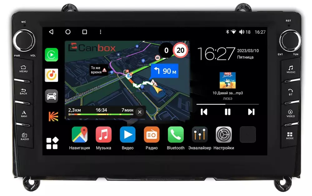 Магнитола для Toyota Hiace 2019+ - Canbox 9-260 Android 10, ТОП процессор, CarPlay, 4G SIM-слот