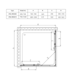 Душевой уголок Rapid VSS-3R80/90MT, (800-900)x(800-900), хром, стекло текстурное