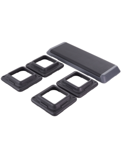 Степ-платформа быстросборная SP-205 108х41,5х20 см, обрезиненная, 3-х уровневая