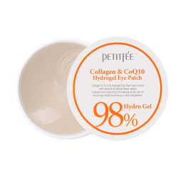 Petitfee Hydrogel 98% Collagen&CoQ10 Eye Patch Коллагеновые гидропатчи под глаза с коэнзимом Q10, 60 шт/ 30 пар
