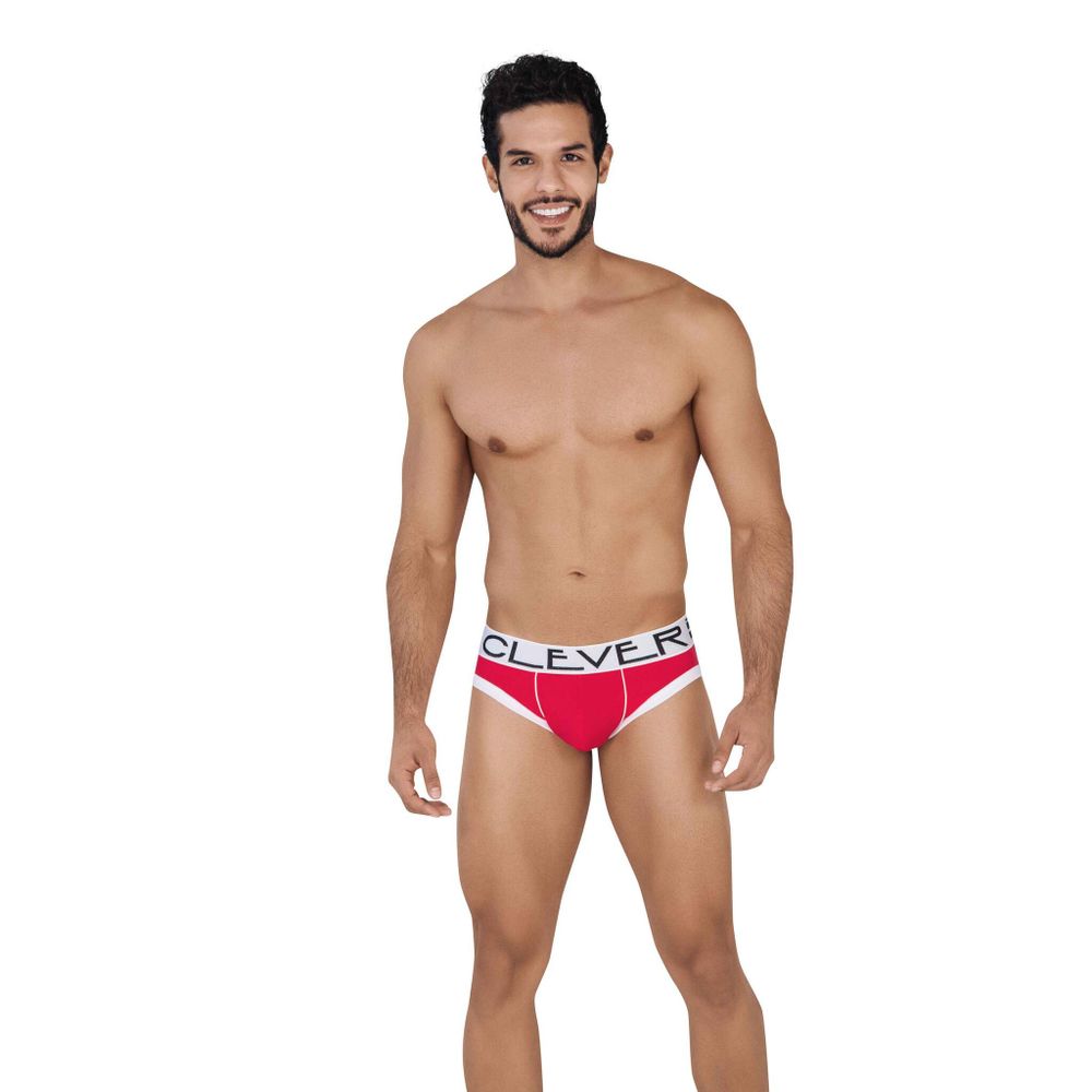 Мужские трусы слипы красные Clever UNCHAINDED PIPING BRIEF 062405