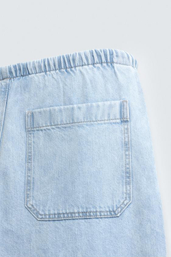 ZARA ЛЕГКИЕ ДЖИНСЫ-ДЖОГГЕРЫ, ВЫЦВЕТШИЙ СИНИЙ