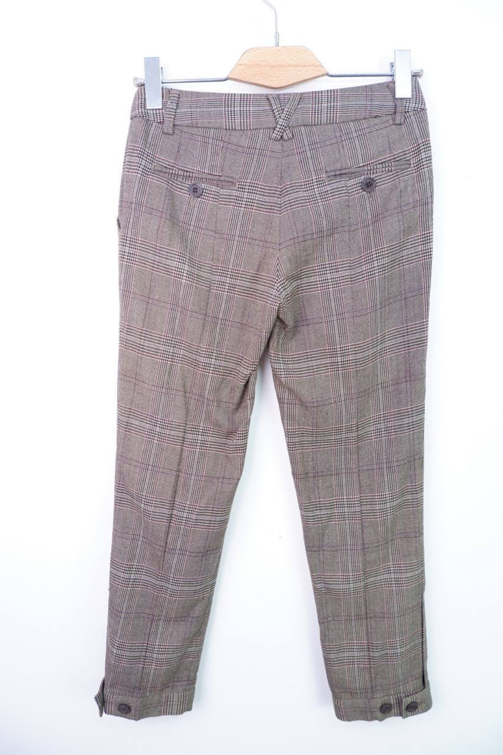 Брюки Zolla в клетку, маркировка XS, визуально на 42 размер