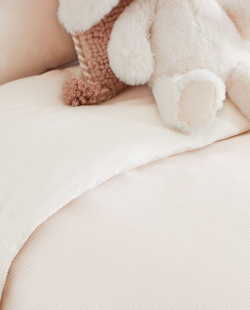 ZARA HOME ДЕТСКИЙ ПОДОДЕЯЛЬНИК В КЛЕТКУ, РОЗОВЫЙ