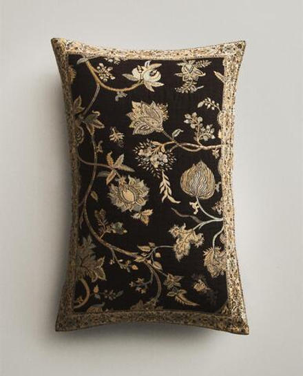 Zara Home наволочка декоративная из хлопка, коричневый, 40x60 см · 5334/008