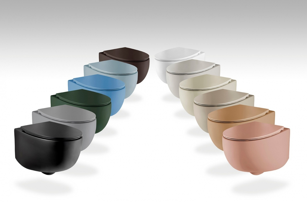 Унитаз подвесной AeT Dot 2.0, с креплениями, цвет белый матовый