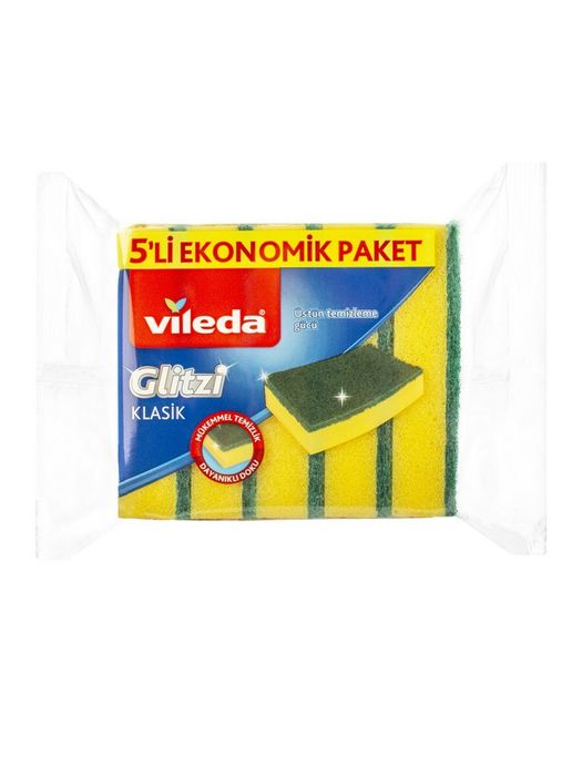 Vileda Губка Glitzi классическая, 5 шт.