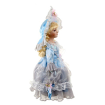 Кукла коллекционная Ева в голубом платье 30 см