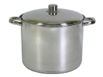 Кастрюля 11л нерж Гретта с металлической крышкой, ТРС