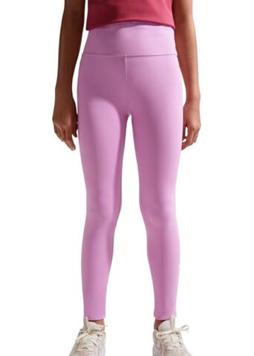 Брюки для девочки теннисные Nike Kids One Dri-Fit Tight - light magenta/white