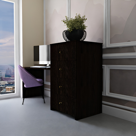 700х600, h1200 J-Box "Лоден" - H1199 ST12 Дуб Термо чёрно-коричневый