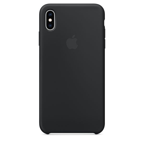 Чехол силиконовый для iPhone XS Max (Черный)