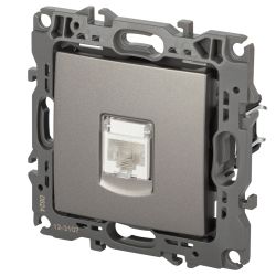 Розетка ЭРА Серия 12 12-3107-16 информационная RJ45, титан