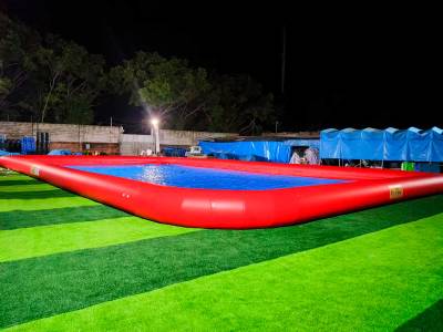 Надувной наземный аквапарк «Поймай осьминога», 31*15*8 м