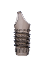 Открытая дымчатая насадка с точками и рёбрами ToyFa XLover - 11,5 см. (Цвет: дымчатый)