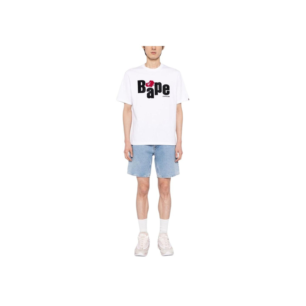 A Bathing Ape Bathing Ape Heart Ape Head Cotton Футболка белый