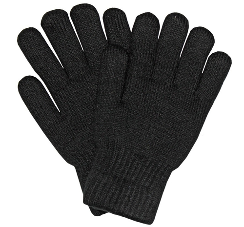 Перчатки вязанные черные