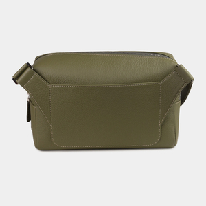 Сумка поясная Slash из кожи теленка, зеленого цвета