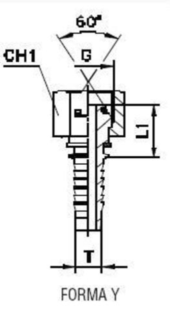 Фитинг DN 32 BSP (Г) 1.1/4 (накидная гайка, o-ring)