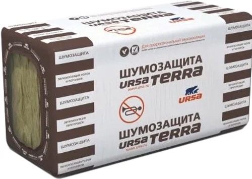 Утеплитель Плита URSA 36 PN TERRA Шумозащита 1200-610-50 10 листов (7,32м2/0,366м3)