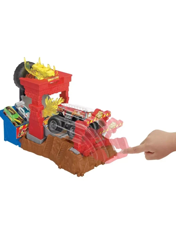 Набор Трек трасса Монстр Трак Хот Вилс HNB90 с машинкой