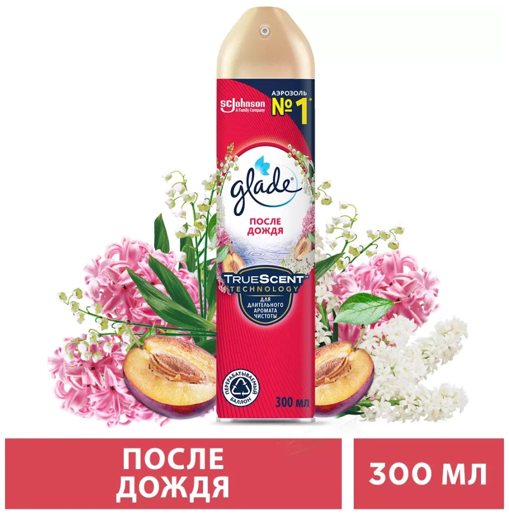 Glade освежитель воздуха После дождя, 300 мл