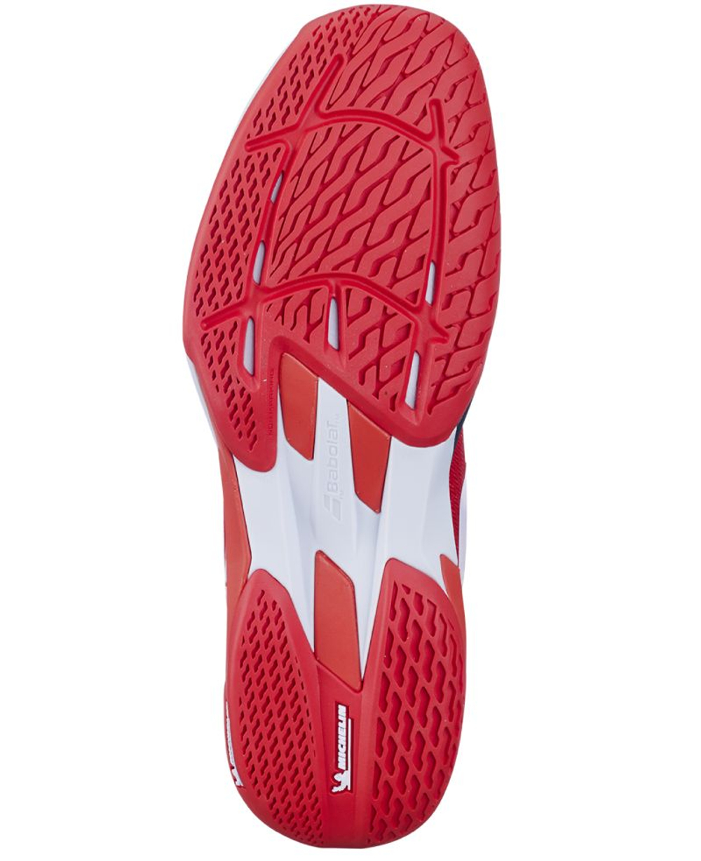 Мужские кроссовки теннисные Babolat Jet Mach 4 All Court - cherry tomato/white