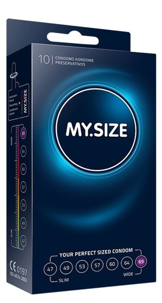 Презервативы My.Size 69 №10 (Цвет: прозрачный)