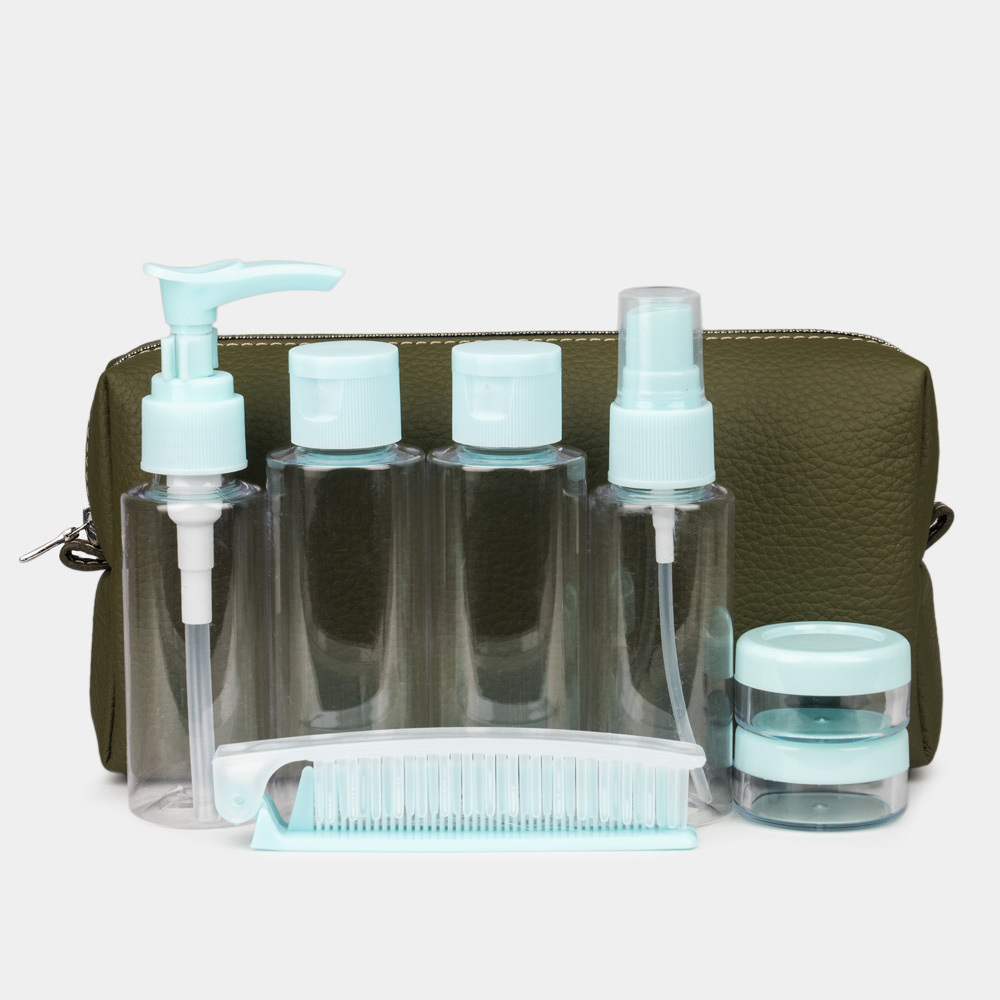 Несессер Briquette из кожи теленка, зеленого цвета